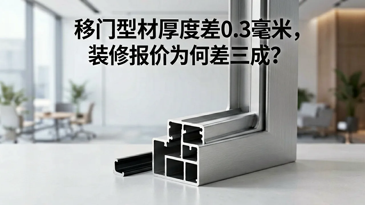 移门型材厚度差0.3毫米，装修报价为何差三成？